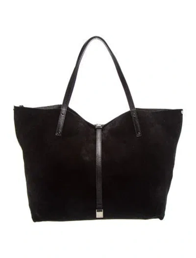 Pre-owned Tiffany & Co Suede Tote In Black