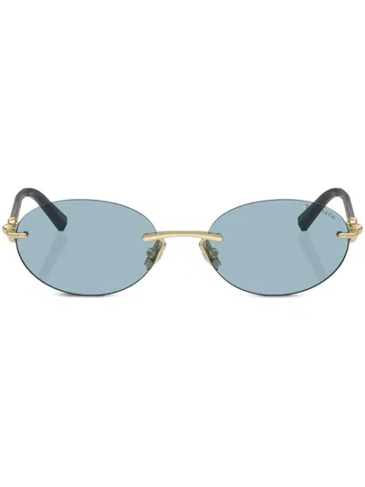 Tiffany & Co Sunglasses  0tf3104d 602180 56/18/140 In Blue