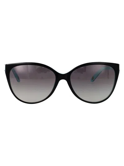 Tiffany & Co Black On Tiffany Blue Acetate Sunglasses
