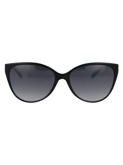 Tiffany & Co Black On Tiffany Blue Acetate Sunglasses