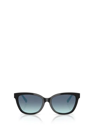 Tiffany & Co Black Acetate Sunglasses In Pattern