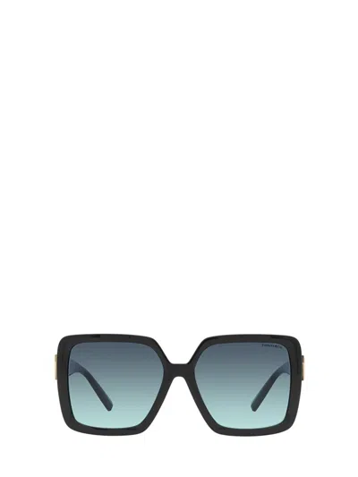 Tiffany & Co 0tf4206u Square-frame Brand-embossed Acetate Sunglasses In Blue