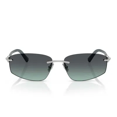 TIFFANY & CO TIFFANY & CO. SUNGLASSES TF3114 60012 G SILVER/DARK GRAY BLUE UNISEX