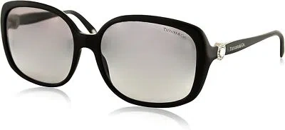 Pre-owned Tiffany & Co Sunglasses Tf4042g 80013c 58mm Black / Grey Gradient Lens