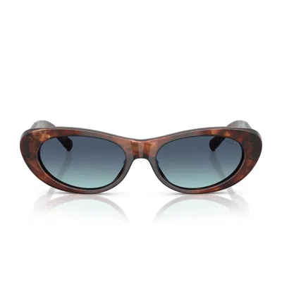 Tiffany & Co . Sunglasses Tf4236 U 84219 S Havana/blue Women In Brown