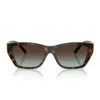Tiffany & Co . 56mm Rectangular Sunglasses In Brown