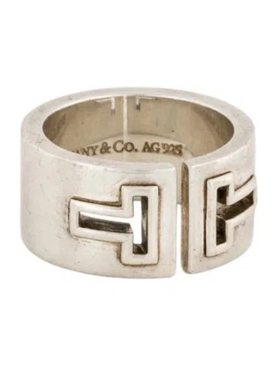 Pre-owned Tiffany & Co T Cutout Ring In Multi