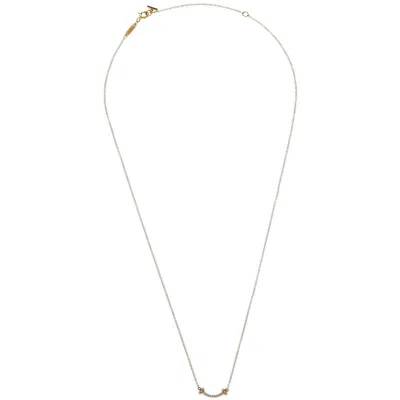 Pre-owned Tiffany & Co . T Smile Pendant Necklace 18k Yellow Gold With Diamonds Gold Yellow_gold Necklace Jewel