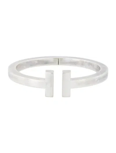 Pre-owned Tiffany & Co T Square Cuff Bracelet, 6" In Multi