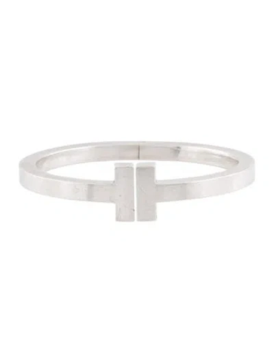 Pre-owned Tiffany & Co T Square Cuff Bracelet, 6.5" In Multi