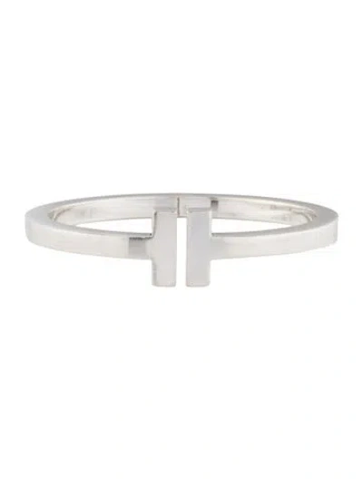 Pre-owned Tiffany & Co T Square Hinged Cuff Bracelet, 6.5" In Multi