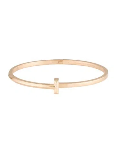 Pre-owned Tiffany & Co T1 Narrow Hinged Bangle, 7" In Multi