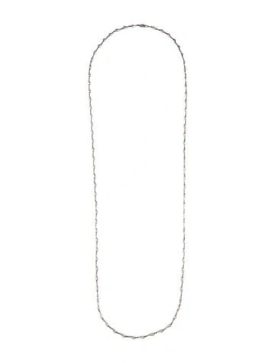 Pre-owned Tiffany & Co Teardrop Link Long Necklace, 38.5" In Multi