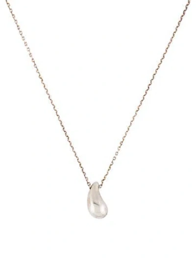 Pre-owned Tiffany & Co Teardrop Pendant Necklace, 16.5" In Multi