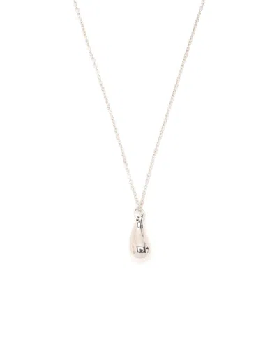 Tiffany & Co Teardrop Silver Necklace In Gold