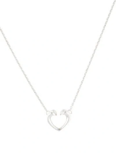 Pre-owned Tiffany & Co Tenderness Heart Pendant Necklace, 16.25" In Multi