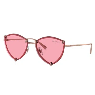 Pre-owned Tiffany & Co . Tf 3090 610584 Rubedo Metal Fashion Sunglasses Pink Lens