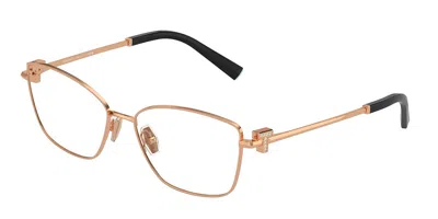 Tiffany & Co Tf1160b 6105 Women's Glasses Gold Size 54 - Free Lenses - Blue Light Block Available In Rose Gold