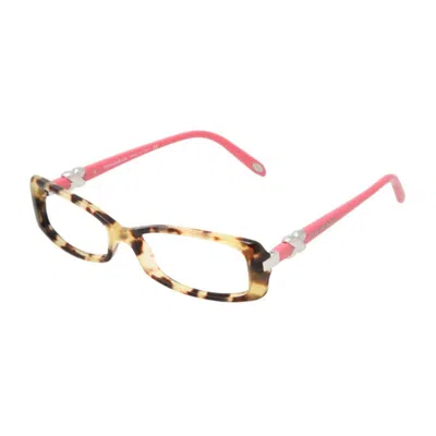 Tiffany & Co . Tf2016 Pink Demo Lenses Clear Mini Eyeglasses In Brown