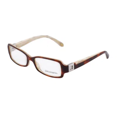 Tiffany & Co . Tf2032-b8051 Rectangle Full Rim Eyeglasses In Brown