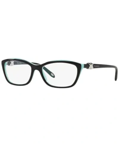 Tiffany & Co Tf2074 Tiffany Signature Women's Cat Eye Eyeglasses In Black Blue
