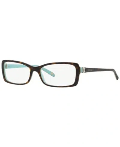 Tiffany & Co Tf2091b Women's Rectangle Eyeglasses In Black Blue