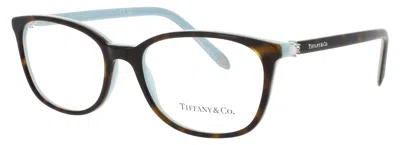 Tiffany & Co . Tf2109hb Eyeglasses 53-17-140 Acetate In 8134 - Havana / Tiffany Blue / Demo