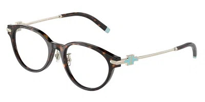 Tiffany & Co Tf2218d Asian Fit 8015 Women's Glasses Tortoiseshell Size 50 - Free Lenses - Blue Light Block Availa In Brown