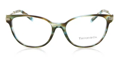 Tiffany & Co Tf2223b Women's Glasses, Tortoiseshell, Size 54 In Green
