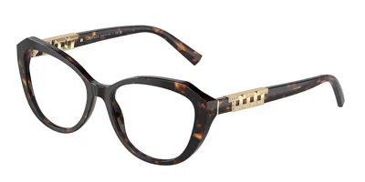 Tiffany & Co Tf2241bf Asian Fit Women's Glasses, Tortoiseshell, Size 52 In Brown