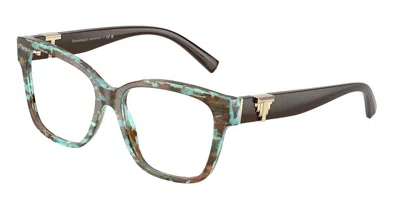 Tiffany & Co Tf2246 Women's Glasses, Tortoiseshell, Size 52 In Green