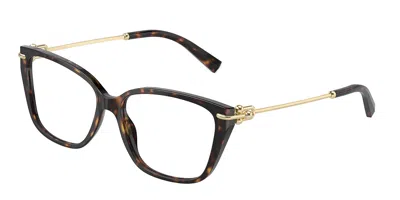 Tiffany & Co Tf2248k 8404 Women's Glasses Tortoiseshell Size 55 - Free Lenses - Blue Light Block Available In Brown
