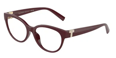 Tiffany & Co Tf2258bu Women's Glasses, Red, Size 52 In Burgundy