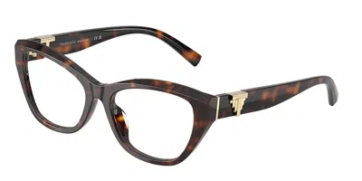 Tiffany & Co Tf2268u Women's Glasses, Tortoiseshell, Size 52 In Brown