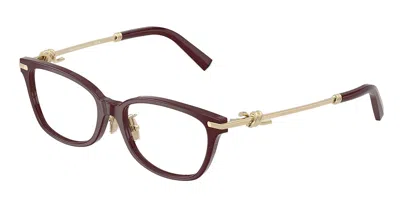 Tiffany & Co Tf2281f Asian Fit 8389 Women's Glasses Burgundy Size 51 - Free Lenses - Blue Light Block Available