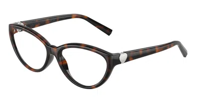 Tiffany & Co Tf2287u 8015 Women's Glasses Tortoiseshell Size 53 - Free Lenses - Blue Light Block Available In Brown