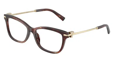 Tiffany & Co Tf2288b 8421 Women's Glasses Tortoiseshell Size 53 - Free Lenses - Blue Light Block Available In Brown