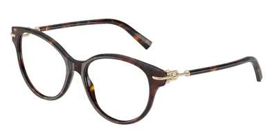 Tiffany & Co Tf2289 8015 Women's Glasses Tortoiseshell Size 55 - Free Lenses - Blue Light Block Available In Brown