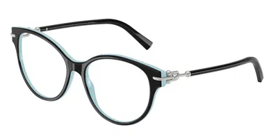 Tiffany & Co Tf2289 8055 Women's Glasses Black Size 53 - Free Lenses - Blue Light Block Available In Brown