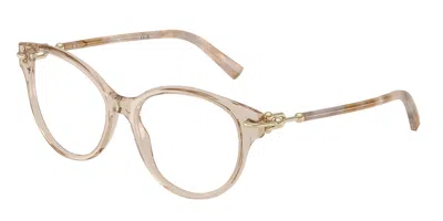 Tiffany & Co Tf2289 8445 Women's Glasses Brown Size 53 - Free Lenses - Blue Light Block Available In Pink