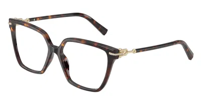 Tiffany & Co Tf2290bu 8015 Women's Glasses Tortoiseshell Size 53 - Free Lenses - Blue Light Block Available In Brown