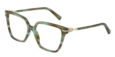 Tiffany & Co Tf2290bu 8124 Women's Glasses Tortoiseshell Size 55 - Free Lenses - Blue Light Block Available In Green