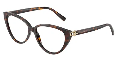 Tiffany & Co Tf2292 8015 Women's Glasses Tortoiseshell Size 57 - Free Lenses - Blue Light Block Available In Brown