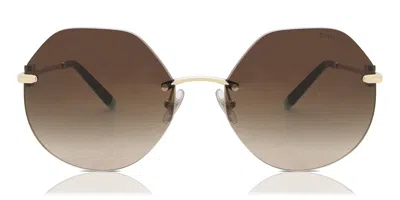 Tiffany & Co Tf3077 60213b Occhiali Da Sole Oro Per Donna In Gold