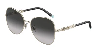 Tiffany & Co Tf3086 61663c Women's Sunglasses Gold Size 57 In Gray