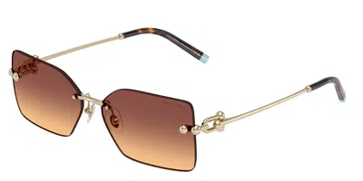Tiffany & Co Tf3088 618978 Women's Sunglasses Gold Size 59