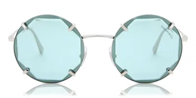 Tiffany & Co Tf3091 6001d9 Women's Sunglasses Silver Size 52 In Blue