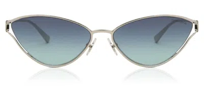 Tiffany & Co Tf3095 60019s Women's Sunglasses Silver Size 61 In Blue
