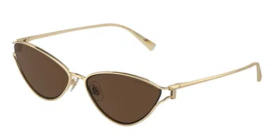 Tiffany & Co Tf3095 61933g Women's Sunglasses Gold Size 61 In Brown