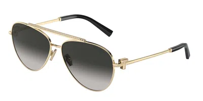 Tiffany & Co Tf3101b 60213c Women's Sunglasses Gold Size 59